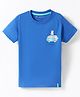 Doreme Single Jersey Knit Half Sleeves T-Shirt With Car Print - Blue
