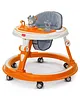 LuvLap 360° Joy Baby Walker for 9+ Months, 3 Level Height Adjustment, Switchable Food & Musical Toy Tray, Advanced Baby Activity Walker  Orange