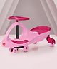 LuvLap Sunshine Swing Car, Magic Push Ride-On Toy for Kids 3+ Years, Comfortable Seat, Durable Construction, Smooth Ride, Fun Pink