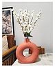 Homesake Artificial Peach Blossom Bunches  UV-resistant fake shrubs for home kitchen garden and outdoor décor Set of 4 White
