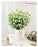Homesake Artificial Millet Flower Bouquets elegant silk flowers for weddings home décor and table centerpieces Set of 4 White