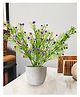 Homesake Artificial Millet Flower Bouquets elegant silk flowers for weddings home décor and table centerpieces Set of 4 purple