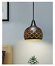 Homesake Pendant Lamp Shade for Kitchen Island Color Metal Minimal Pot Light Shades Nordic Wood Bedroom Living Room Black Tulip