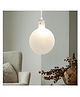 Homesake Nordic postmodern White glass hanging lamp chandelier with G-9 bulb for restaurants bars decorative lighting