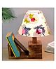Homesake Rustic Book Shelf Table Lamp Bedside Antique Desk Living Bedroom Study Night Desk E27 Holder Rose Fabric Shade