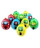 Birthday Popper Rock Paper Scissors Game Key Chains - Set of 10 - Ideal Birthday Return Gift - Multicolor