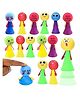Birthday Popper Cheeky Emojis Jump Toys, Multicolour I Set of 15 | Ideal Birthday Return Gifts for Kids