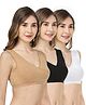 Bella Mama Cotton Blend Knit Sleep Bra wIth Eco Jiva Finish Pack of 3 (Colour May Vary)