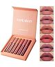 HANDAIYAN Pack of 6 Multicolor Matte Lipsticks Shade B