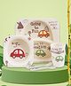 Tony Stark Bamboo Baby Feeding Set - 5-Piece Tableware for Toddlers, Kids & Babies Includes Plate, Bowl, Cup, Spoon, Fork - BPA-Free, Eco-Friendly |Organic & Natural (Car)