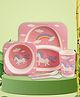 Tony Stark Bamboo Baby Feeding Set - 5-Piece Tableware for Toddlers, Kids & Babies Includes Plate, Bowl, Cup, Spoon, Fork - BPA-Free, Eco-Friendly |Organic & Natural (Unicorn)