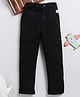 TOONYPORT Cotton Blend Solid Pants - Black
