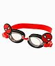 Pine Kids Marvel Swimming Goggles With Spiderman Applique - Black & Red