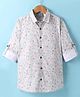 Dapper Dudes Full Sleeves Paisley Printed Shirt - Fawn