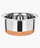 ZEBRA ULTIMATE KITCHENWARE Stainless Steel Copper Bottom Tope/Patila - 18.5 cm, 1.5 Ltrs (11