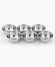 ZEBRA ULTIMATE KITCHENWARE Stainless Steel Veg Bowl/Katori/Vati - 9.9 cm, 220 ML (Set of 6) (5.5