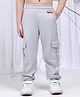 NEUDIS Cotton Pockets Detailed Solid Cargo Pants - Grey