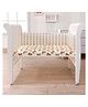 Fancy Fluff Organic Cot Half Bumper - Cuddle Bear