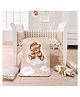 Fancy Fluff  7 Pc Organic Baby Cot Bedding Set- Cuddle Bear