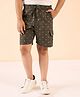 Stylo Bug Cotton Abstract Printed Shorts - Brown