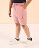Stylo Bug Cotton Solid Shorts - Pink