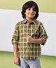 Stylo Bug Full Sleeves Checked Shirt - Green