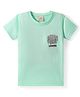 Rikidoos Full Sleeves Typography Printed Tee - Pista Green