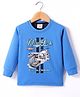 Rikidoos Full Sleeves Vehicles Printed Tee - Blue