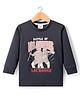 Rikidoos Full Sleeves Typography  Printed Tee - Black