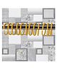 KOOKEE Shower Curtain Rings, 12 C shape Hooks - (JS160913) Yellow