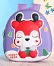 Polo Class Bear Printed Hard Shell Backpack Pink - Height  11 Inches