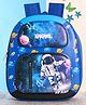 Polo Class Space Theme Printed Hard Shell Backpack Blue - Height 11 Inches