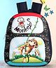 Polo Class  Single Compartment School Backpack Monkey Print Black   - Height 11 Inches
