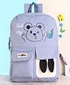 Polo Class Bear Printed School Bag Violet - Height 18 Inches