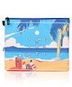 Echo Boomers Beach Printed Design Twin Folder Set with A4 Document Holder and Tablet Sleeve
