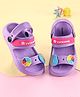 Cute Walk by Babyhug Clogs with Backstrap Closure & Umbrella Applique - Purple