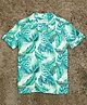 The Lion and the Fish Half Sleeves Leaves Printed Shirt - Ivory