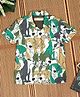 The Lion and the Fish Half Sleeves Dogs Printed Shirt - Candy