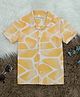 The Lion and the Fish Half Sleeves Zarafa Printed Shirt - Yellow