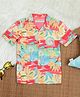 The Lion and the Fish Half Sleeves Fruits Printed Shirt - Multi Colour