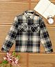 The Lion and the Fish Cotton Full Sleeves Checked Shirt - Olive Green & Grey