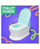 Funride Potty Training Seat with Soft Cushion Removable Pot Splash Guard and Closing Lid - Green