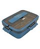 Sanjary Stainless Steel Lunch Box with 4 compartment and Clutterys 1350ml color design may vary