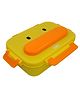 Sanjary Duck mouth Stainless Steel Lunch Box with 3 compartment and Cluttery 1125ml color design may vary
