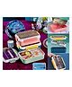 Sanjary Stainless Steel Lunch Box with 3 compartment and Clutterys 1000ml color design may vary