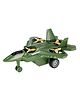New Pinch  ABS Plastic Diecast Military Airplane Aircraft Inertia Powered Warplane with Rotating Fan-  Pack of 1 random color dispatch