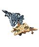 New Pinch  ABS Plastic Diecast Military Airplane Aircraft Inertia Powered Warplane with Rotating Fan- Pack of 2  random color dispatch
