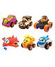 New Pinch   Friction Powered Toy Set of Car Train Plane Helicopter Scooter Robot Car & Robot Plane For Kids Pack of 7 Multicolor