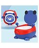 R for Rabbit Tiny Tots Panda Potty Training Seat for Baby Ergonomic Backrest with Sturdy Grip Handle for New Born Babies/Infant/Kids Weight Up to 25Kg 6 to 48 Months (Blue Red)