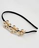 Lime By Manika Floral Designed Hair Band - Golden